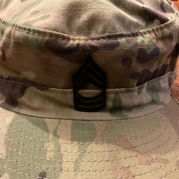 Bernard Cap Company Army Captain Patrol Camouflage Adjustable Velcro Strap Cap! - Picture 2 of 16